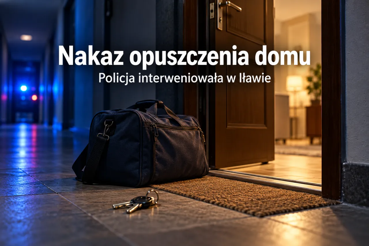 36‑latek z Iławy objęty dozorem i nakazem opuszczenia mieszkania po zgłoszeniu przemocy