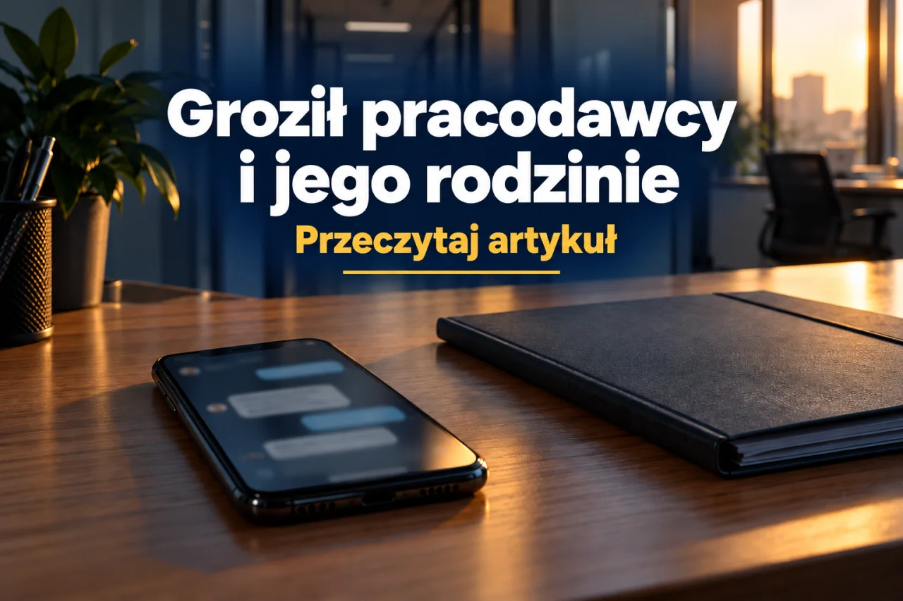 30-latek z Iławy objęty policyjnym dozorem po groźbach wobec byłego pracodawcy i jego rodziny