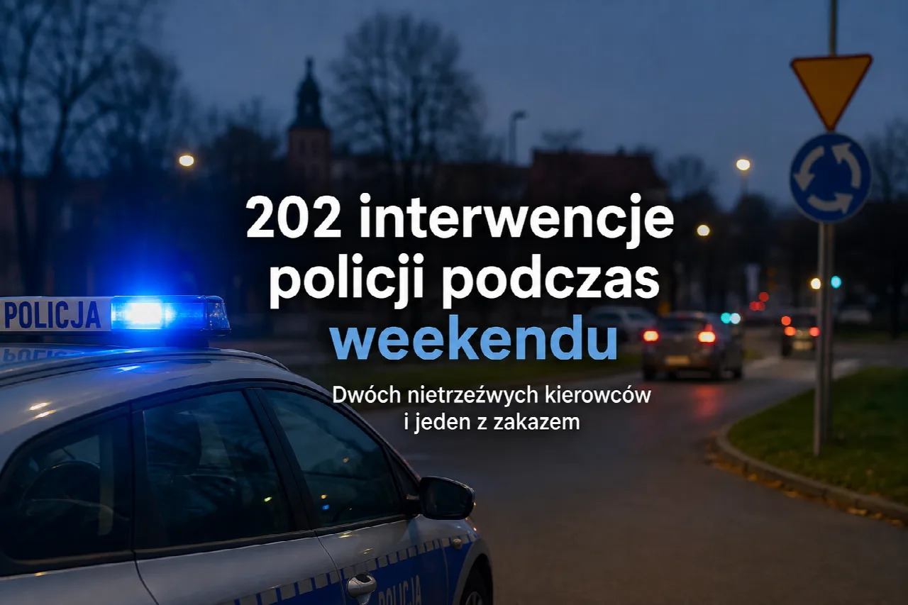 Ilustracja symboliczna: Powiat iławski: 202 interwencje policji podczas weekendu, dwóch nietrzeźwych kierowców