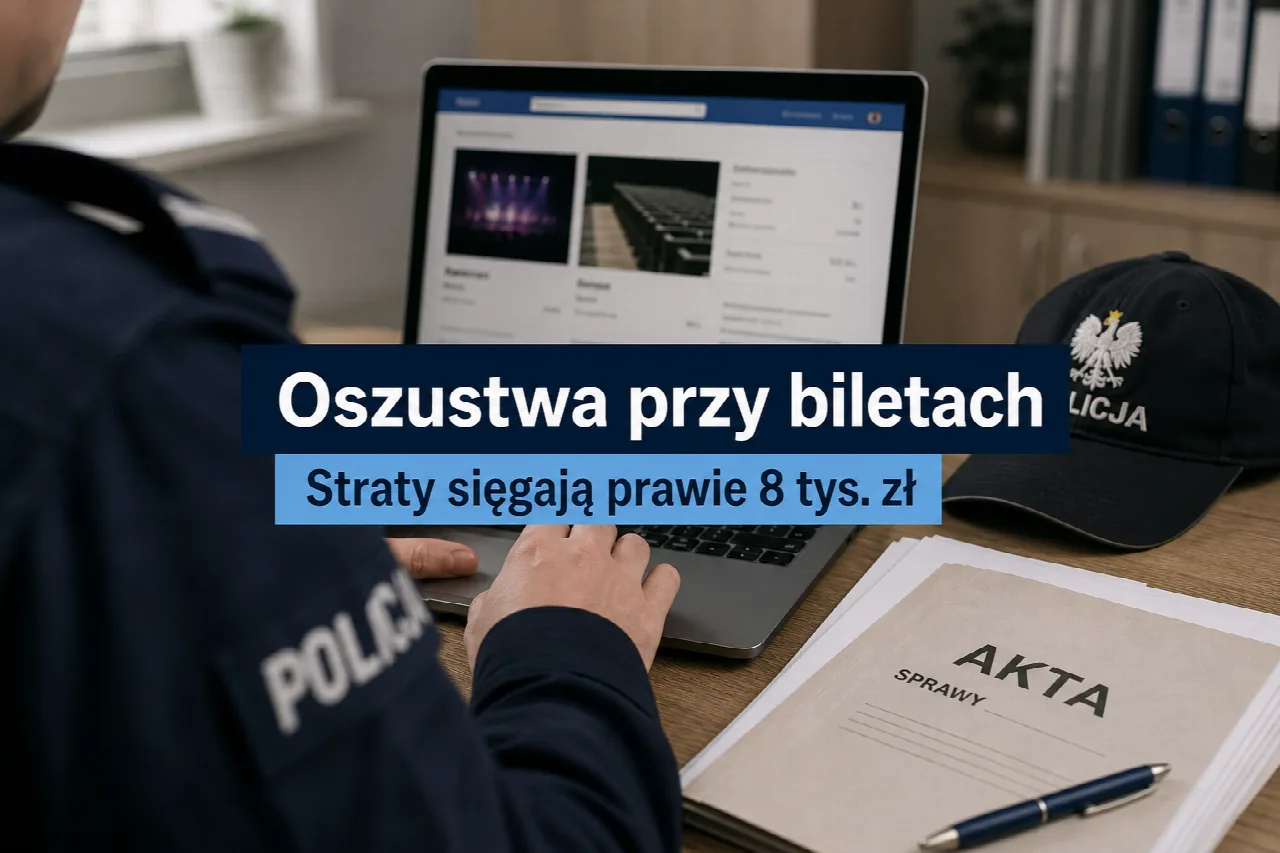 Ilustracja symboliczna: Dwóch mężczyzn podejrzanych o oszustwa przy sprzedaży biletów. Straty sięgają prawie 8 tys. zł