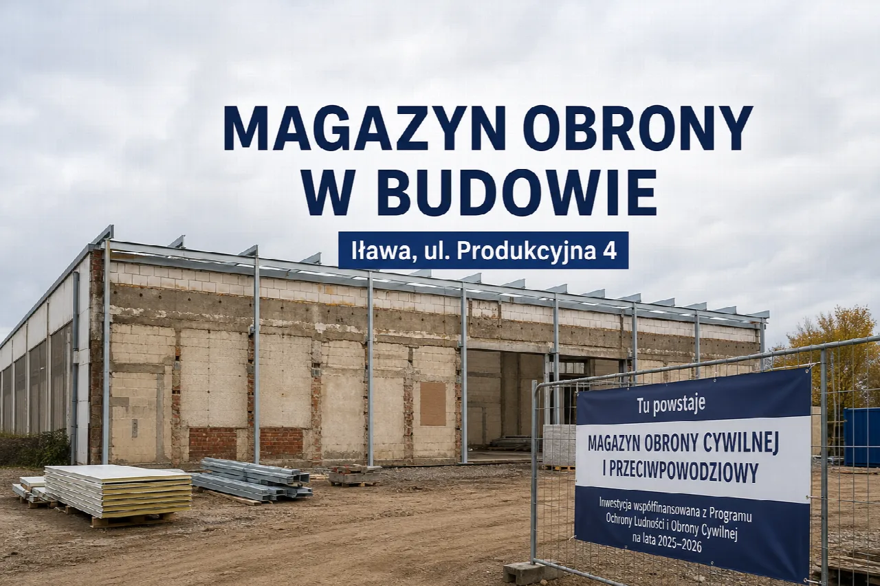 Ilustracja symboliczna: Przy ul. Produkcyjnej w Iławie powstaje magazyn obrony cywilnej i przeciwpowodziowy