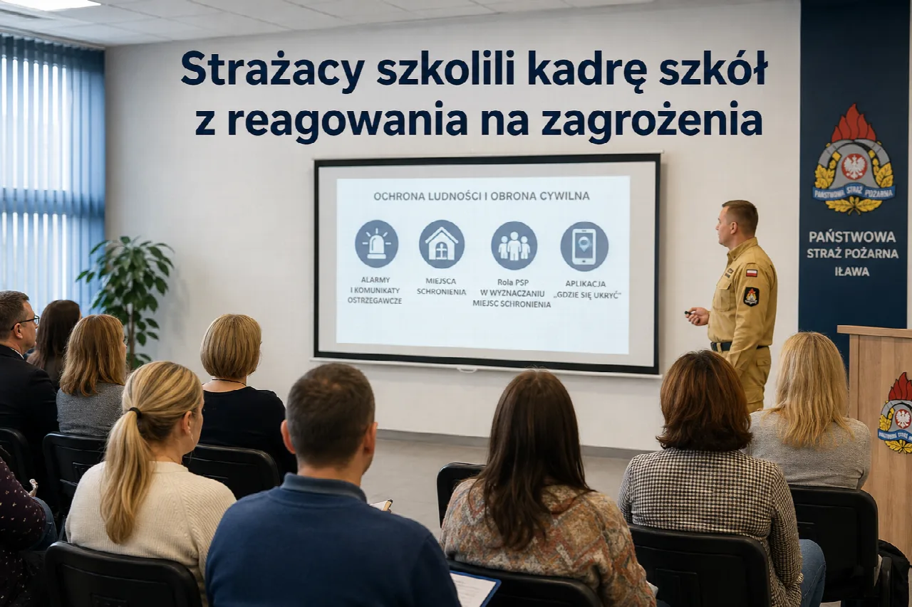 Ilustracja symboliczna: Strażacy szkolili kadrę szkół z reagowania na zagrożenia