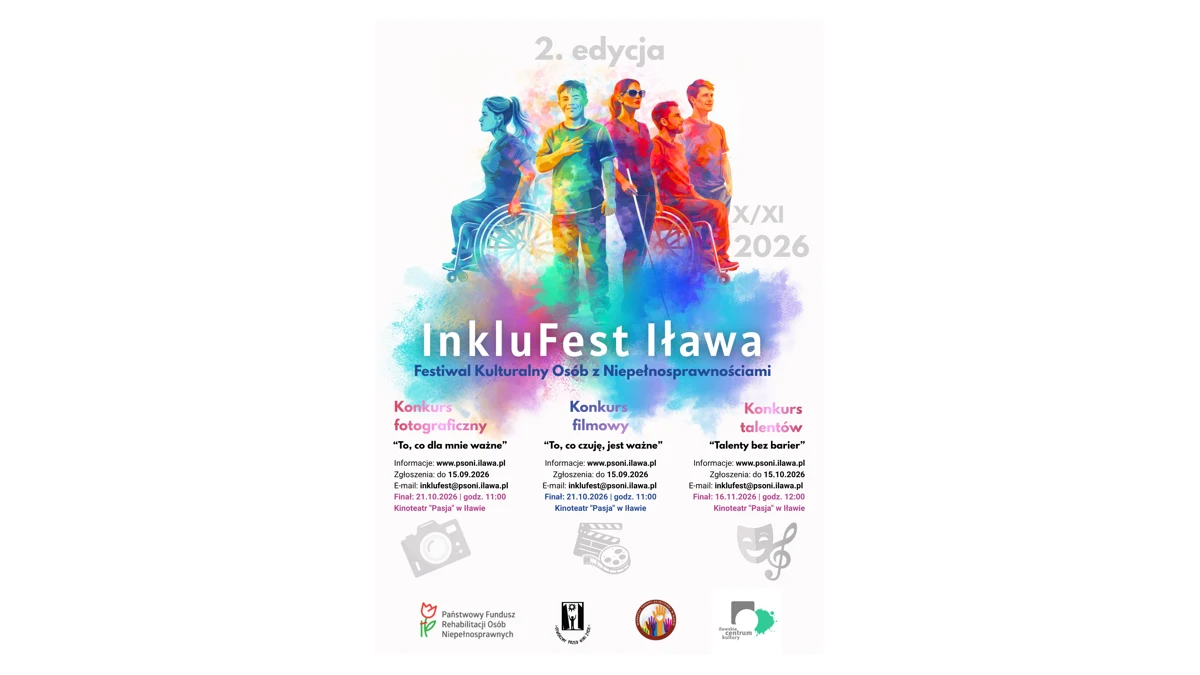 Talenty bez barier — finał konkursu InkluFest Iława 2026